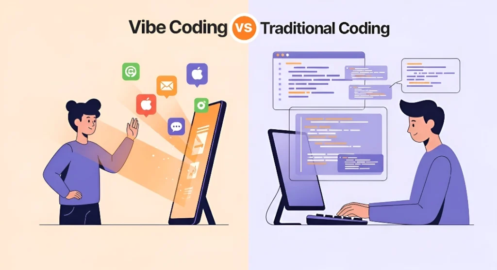Difference between Vibe Coding and Traditional Coding